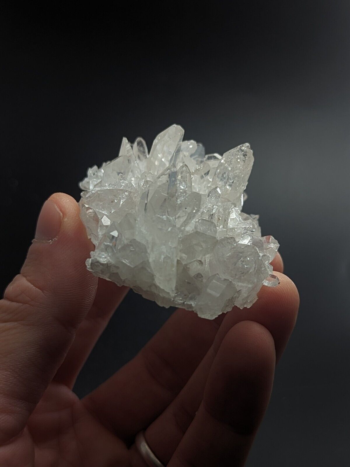 Glassback Quartz Crystal Cluster Old Stock Garland County Arkansas ooak - Collectibles:Rocks Fossils &