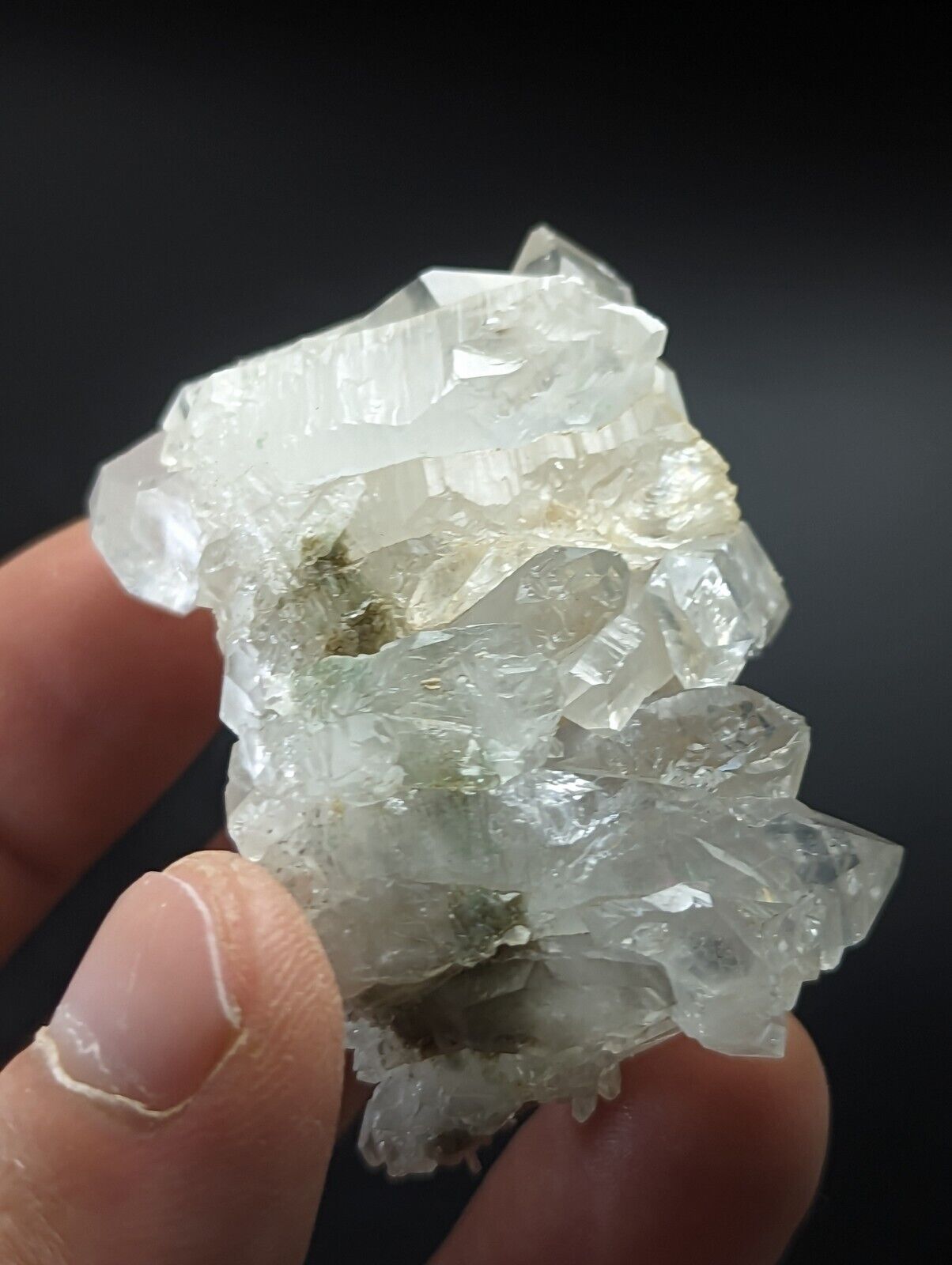 Green Chlorite Quartz Crystal North of Willis Mine Paron Arkansas Rare - Collectibles:Rocks Fossils & Minerals:Crystals