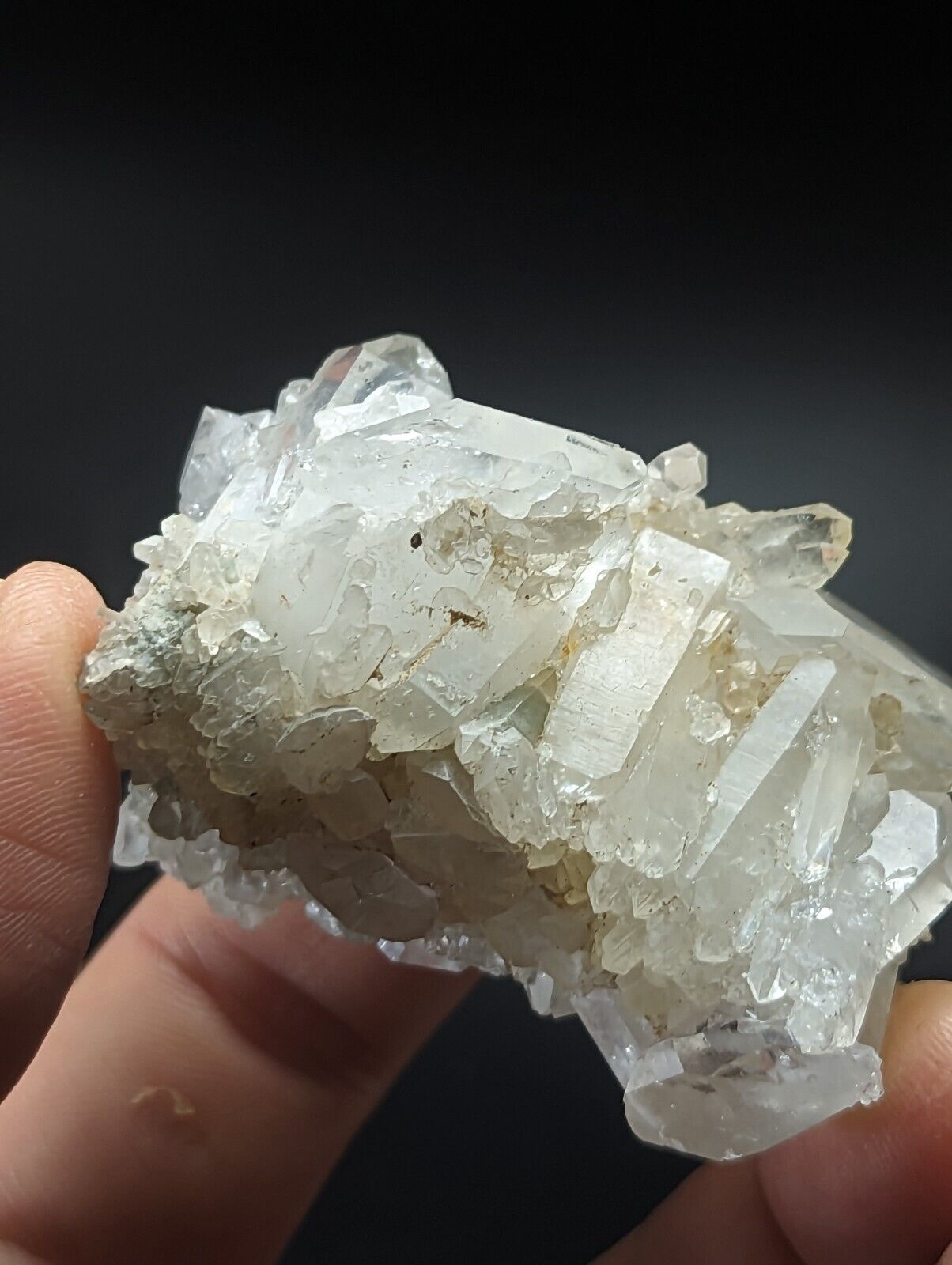 Green Chlorite Quartz Crystal North of Willis Mine Paron Arkansas Rare - Collectibles:Rocks Fossils & Minerals:Crystals