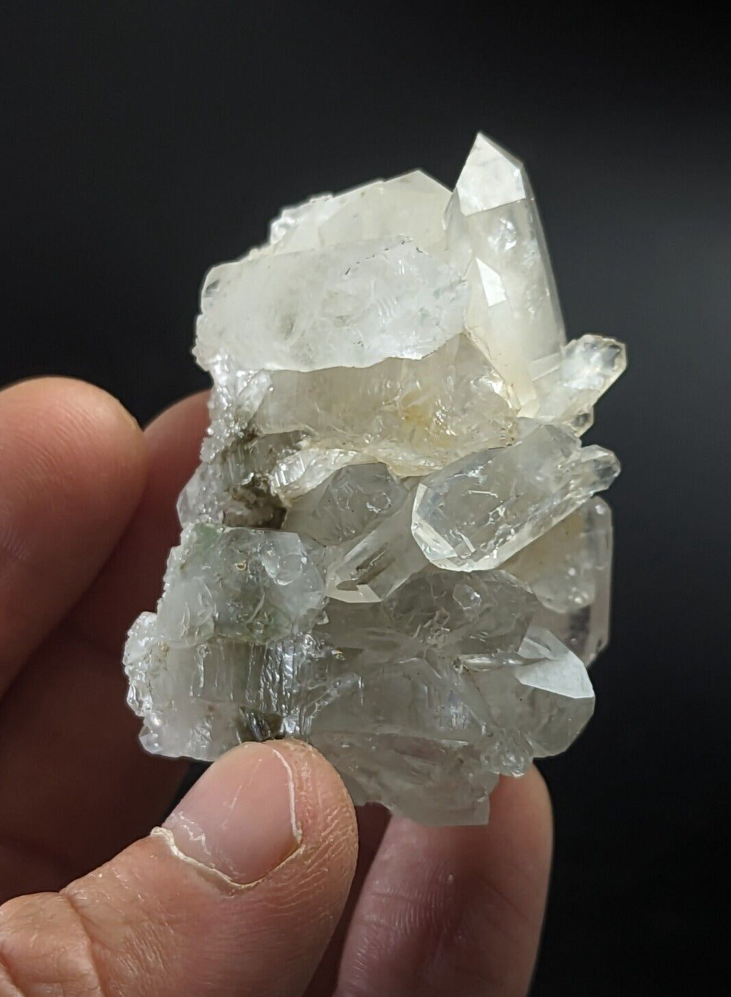 Green Chlorite Quartz Crystal North of Willis Mine Paron Arkansas Rare - Collectibles:Rocks Fossils & Minerals:Crystals