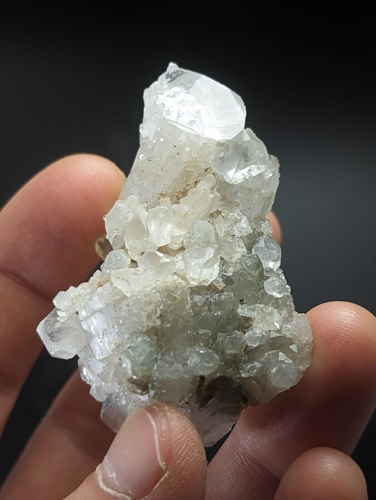 Green Chlorite Quartz Crystal North of Willis Mine Paron Arkansas Rare - Collectibles:Rocks Fossils & Minerals:Crystals