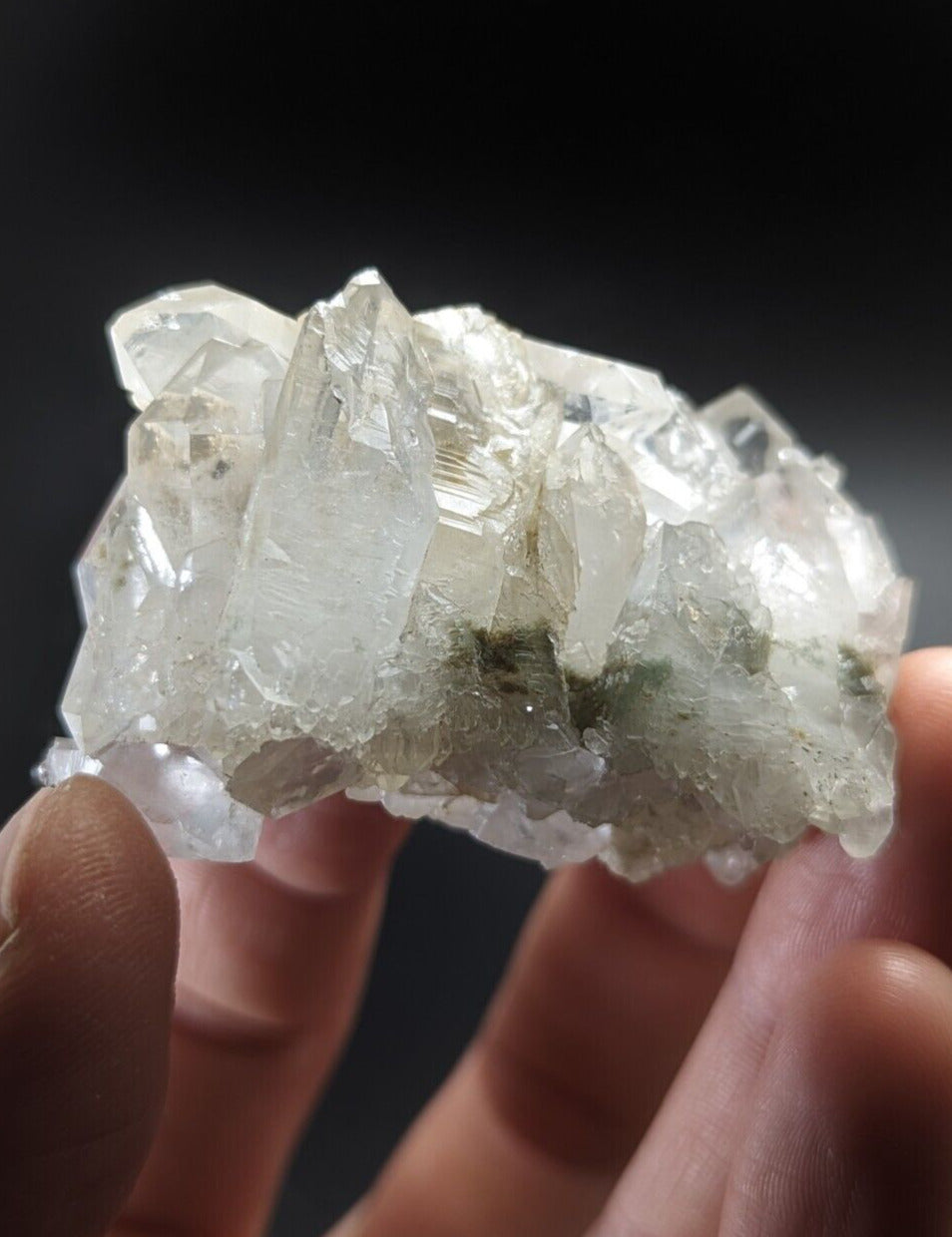 Green Chlorite Quartz Crystal North of Willis Mine Paron Arkansas Rare - Collectibles:Rocks Fossils & Minerals:Crystals
