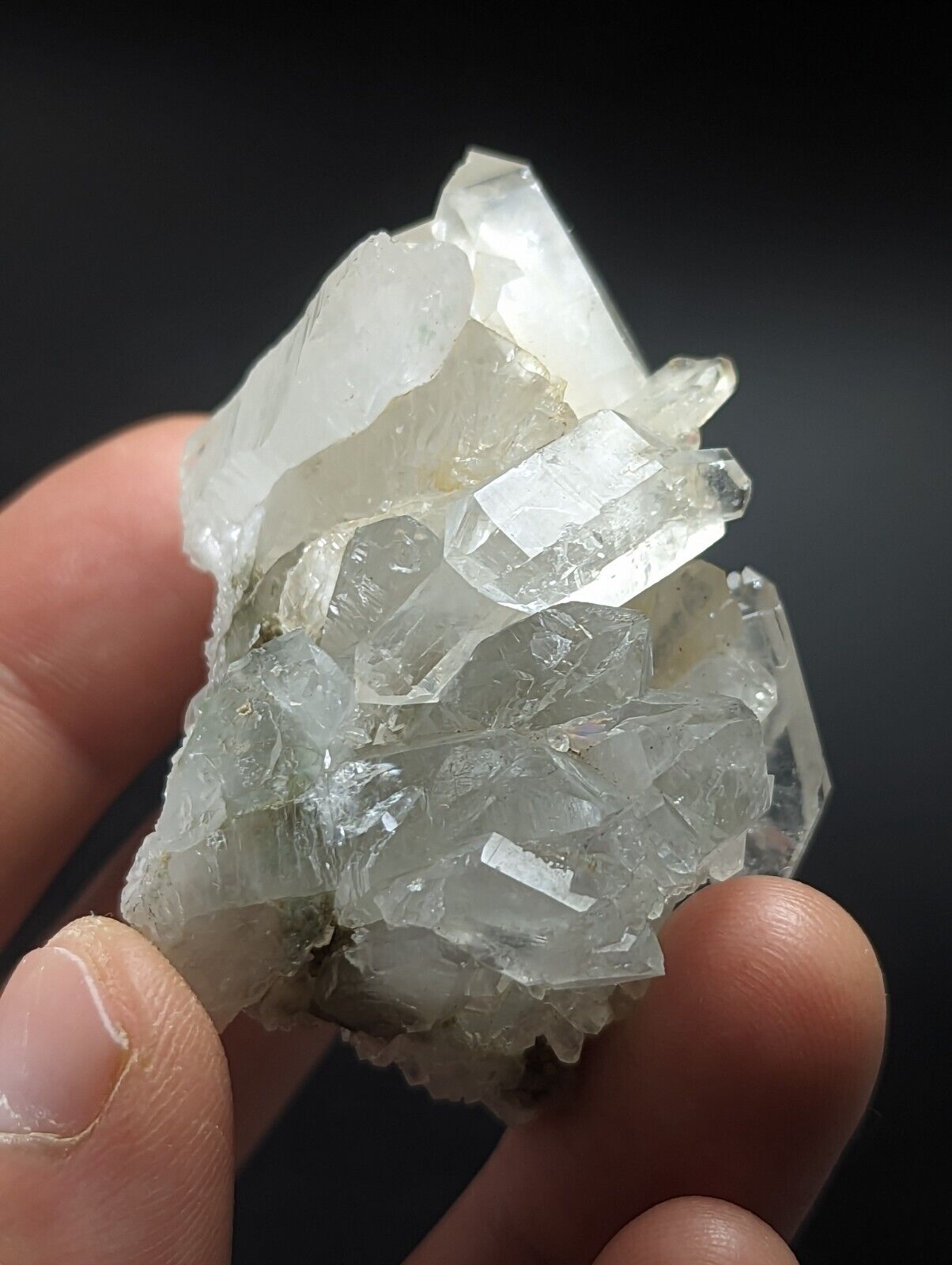 Green Chlorite Quartz Crystal North of Willis Mine Paron Arkansas Rare - Collectibles:Rocks Fossils & Minerals:Crystals