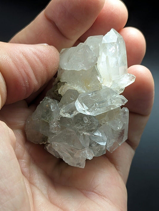 Green Chlorite Quartz Crystal North of Willis Mine Paron Arkansas Rare - Collectibles:Rocks Fossils & Minerals:Crystals
