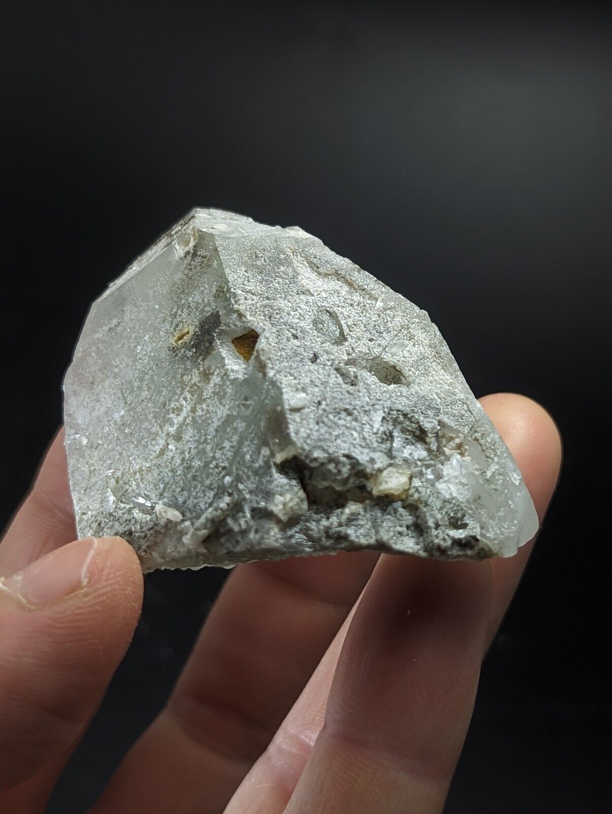 Green Chlorite Quartz Crystal Point North of Willis Mine Paron Arkansas Rare - Collectibles:Rocks Fossils &