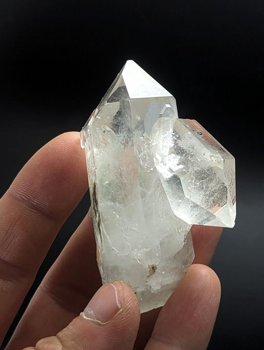 Green Chlorite Quartz Crystal Point North of Willis Mine Paron Arkansas Rare - Collectibles:Rocks Fossils &