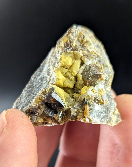 Greenockite included Smithsonite + Sphalerite Cluster marion co Rush Arkansas - Collectibles:Rocks Fossils &