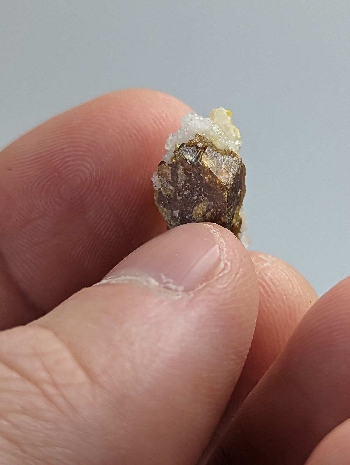 Greenockite included Smithsonite on Sphalerite Rush Creek Marion Co Arkansas - Collectibles:Rocks Fossils &