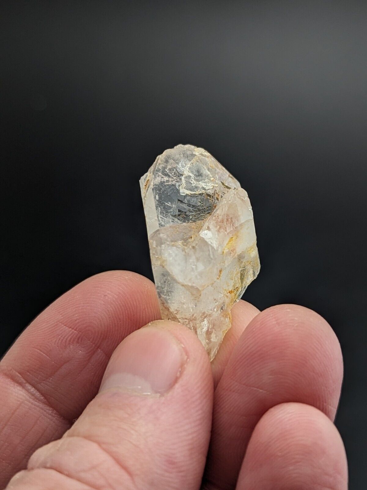 Growth Interference Quartz Crystal - Montgomery County Arkansas ooak Unique - Collectibles:Rocks Fossils &