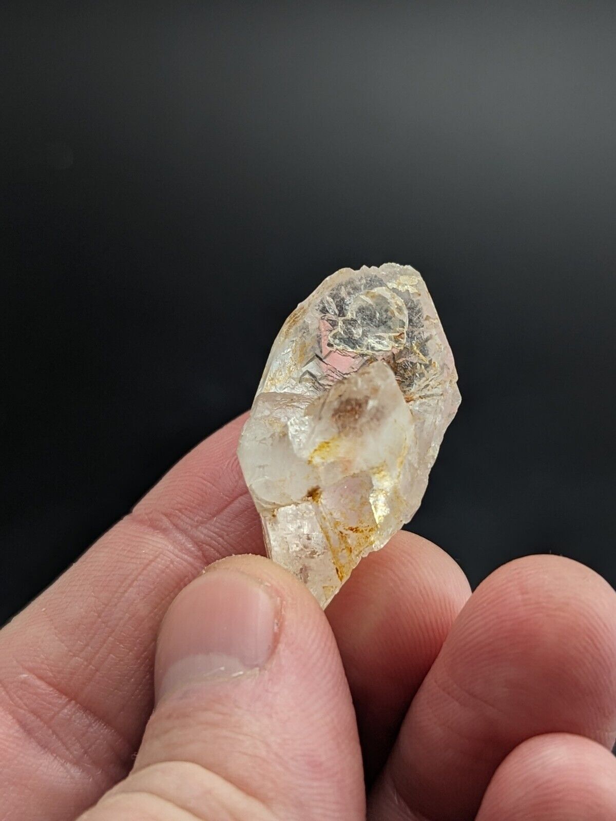 Growth Interference Quartz Crystal - Montgomery County Arkansas ooak Unique - Collectibles:Rocks Fossils &