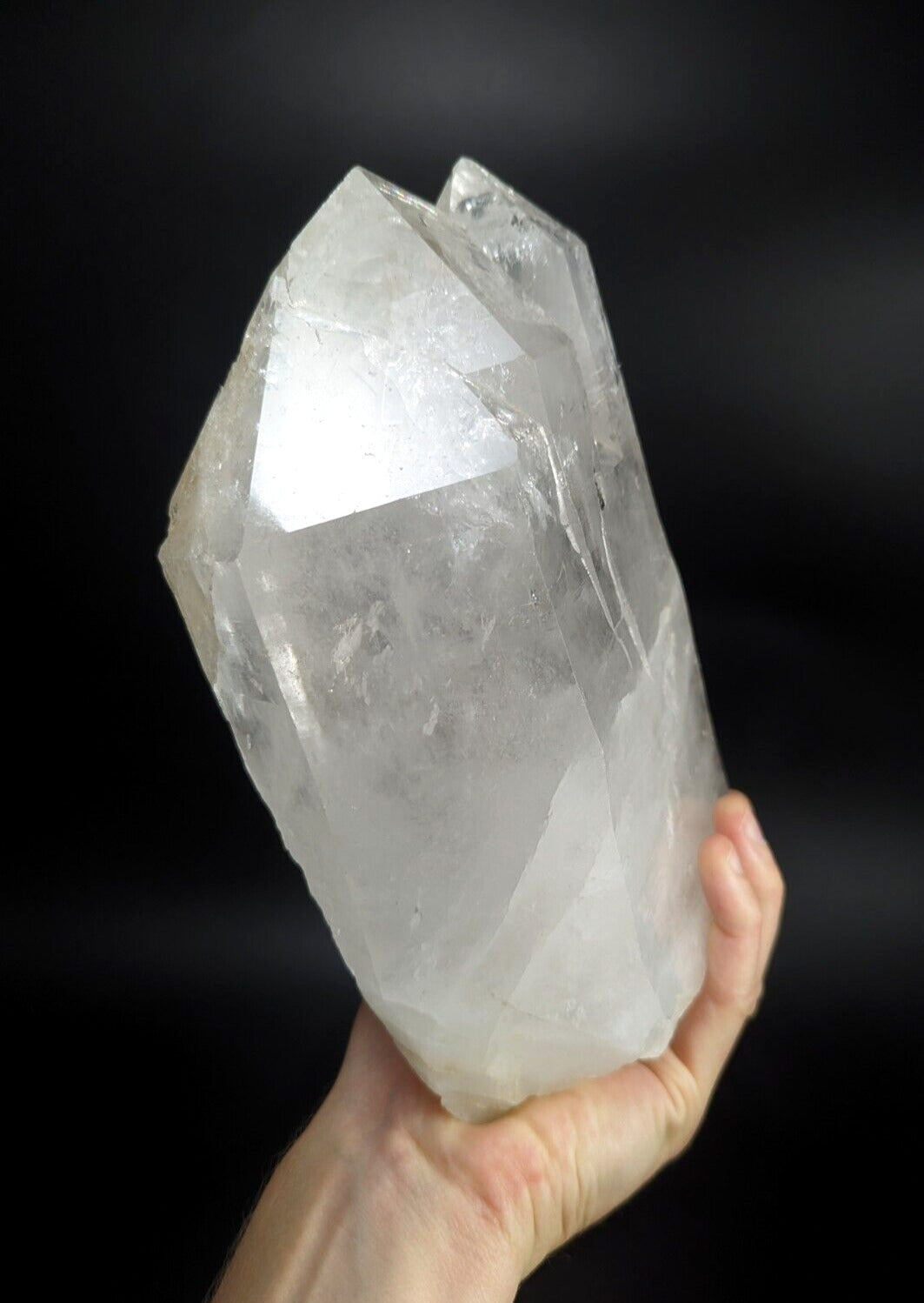 Huge Quartz Crystal Point Amazing Old Stock Garland County Arkansas 11 + lbs! - Collectibles:Rocks Fossils &