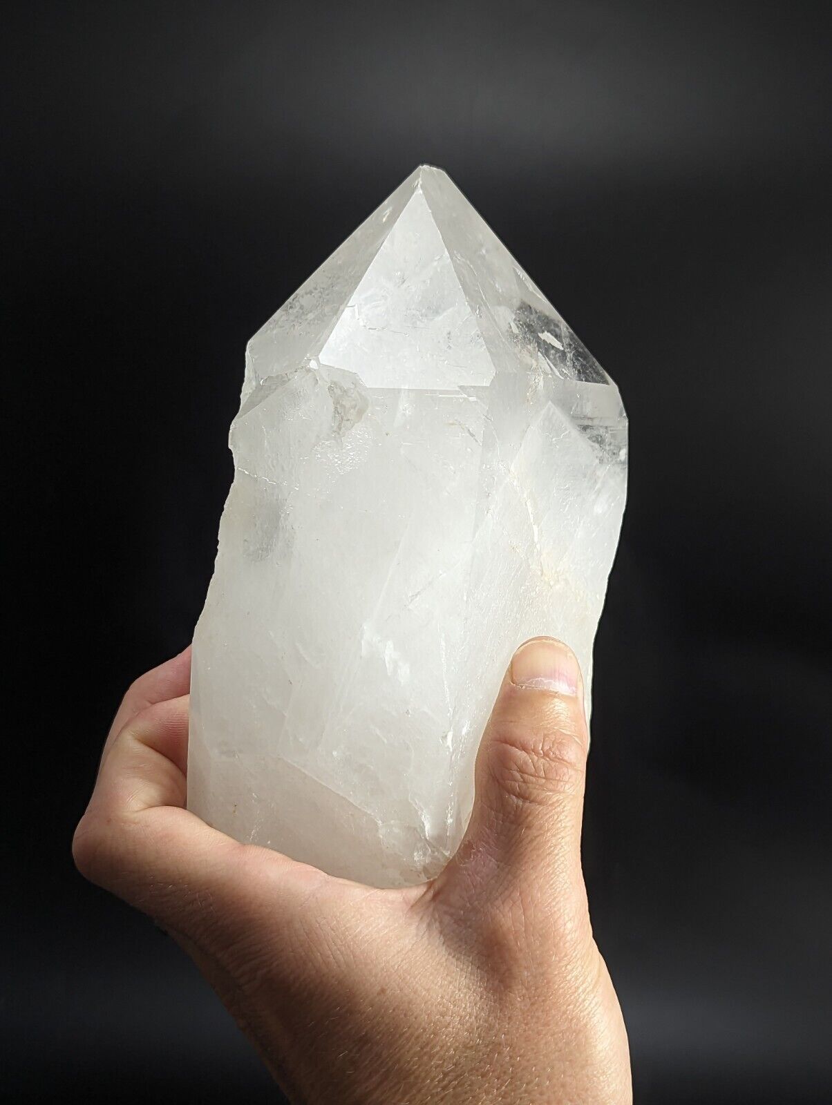 Huge Quartz Crystal Point Amazing Old Stock Garland County Arkansas 6 + lbs! - Collectibles:Rocks Fossils &