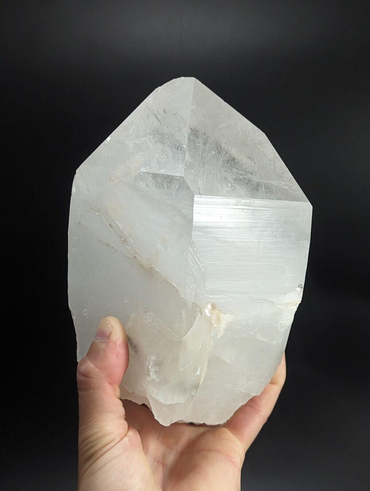 Huge Quartz Crystal Point Amazing Old Stock Garland County Arkansas 6 + lbs! - Collectibles:Rocks Fossils &