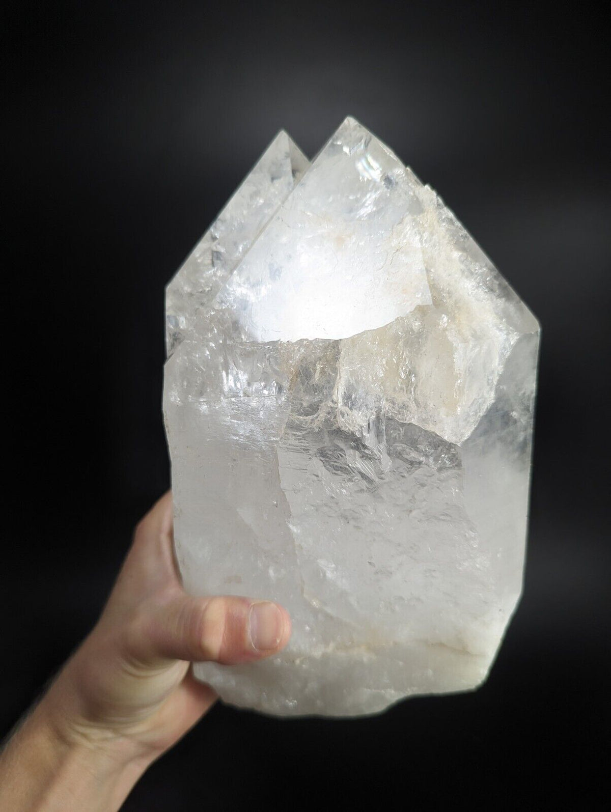 Huge Quartz Crystal Point Amazing Old Stock Garland County Arkansas 11 + lbs! - Collectibles:Rocks Fossils &