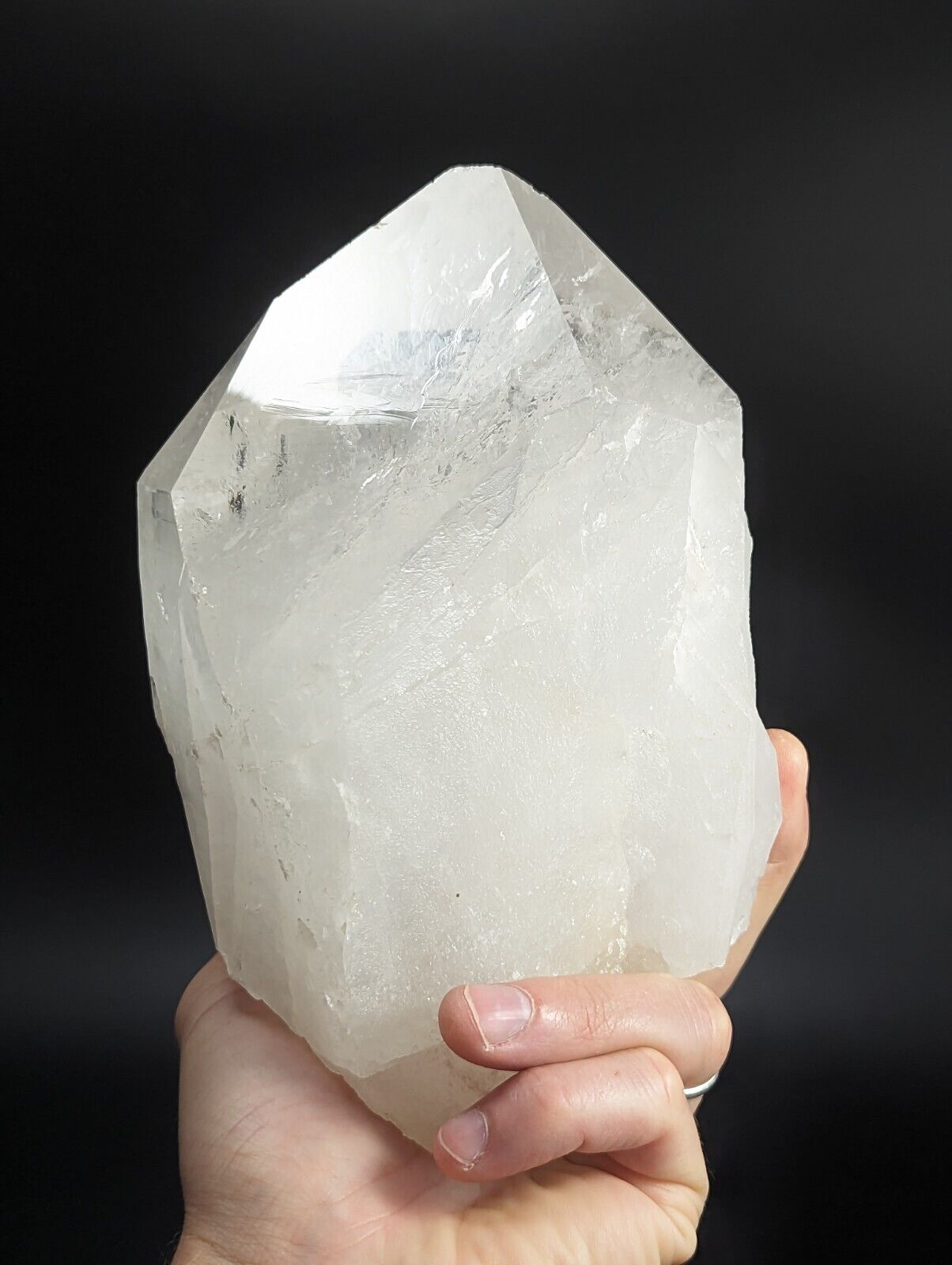 Huge Quartz Crystal Point Amazing Old Stock Garland County Arkansas 6 + lbs! - Collectibles:Rocks Fossils &