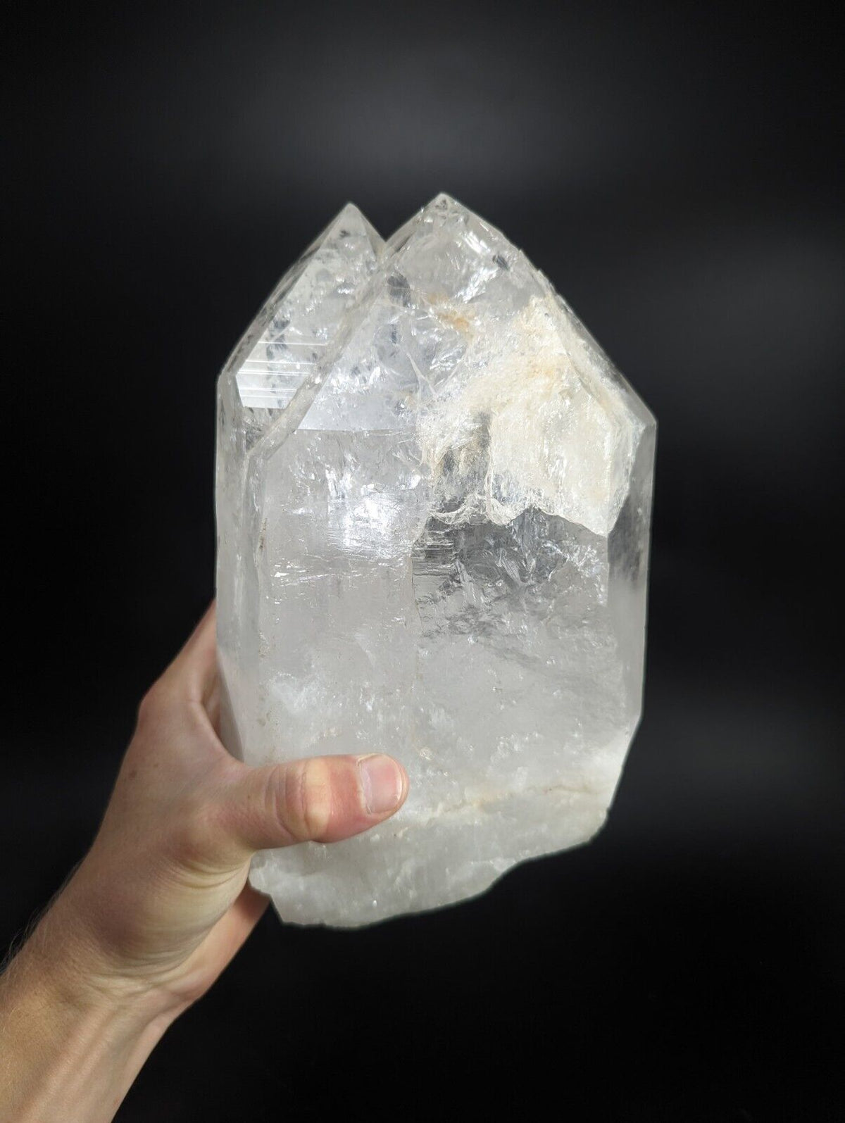 Huge Quartz Crystal Point Amazing Old Stock Garland County Arkansas 11 + lbs! - Collectibles:Rocks Fossils &