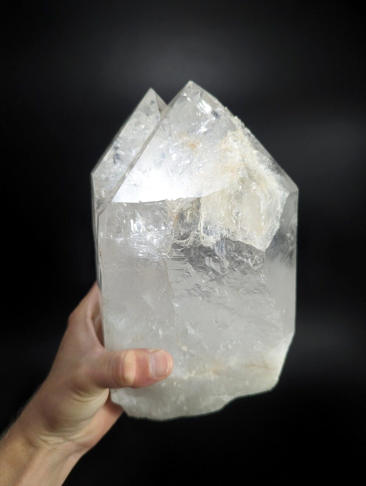 Huge Quartz Crystal Point Amazing Old Stock Garland County Arkansas 11 + lbs! - Collectibles:Rocks Fossils &