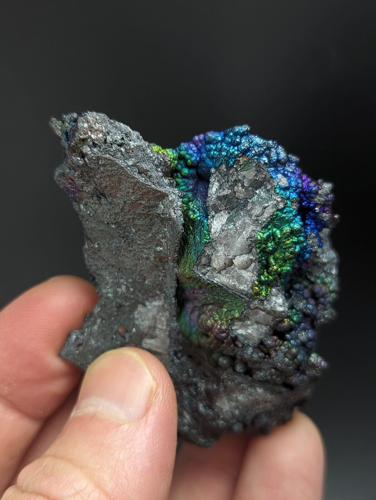 Iridescent Hematite Turgite Goethite Specimen Graves Mountain GA Old Collection - Collectibles:Rocks Fossils &