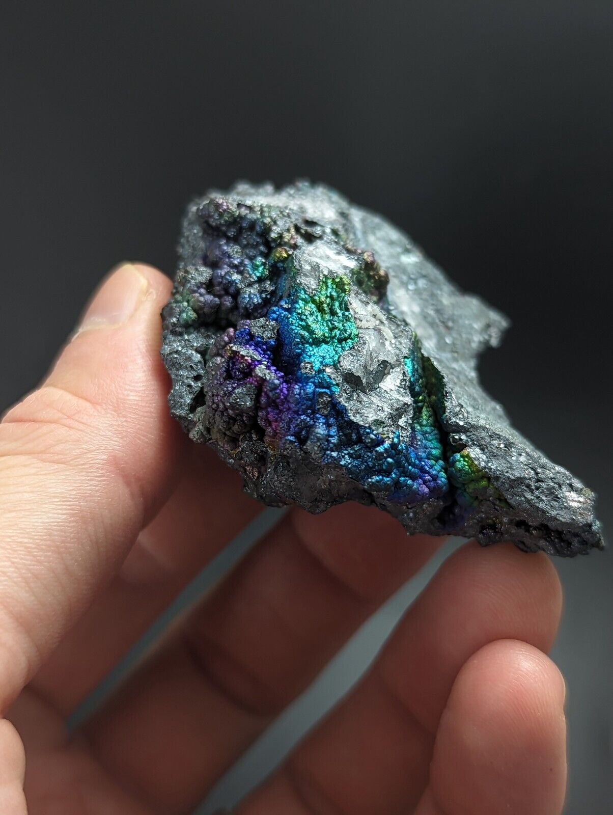 Iridescent Hematite Turgite Goethite Specimen Graves Mountain GA Old Collection - Collectibles:Rocks Fossils &