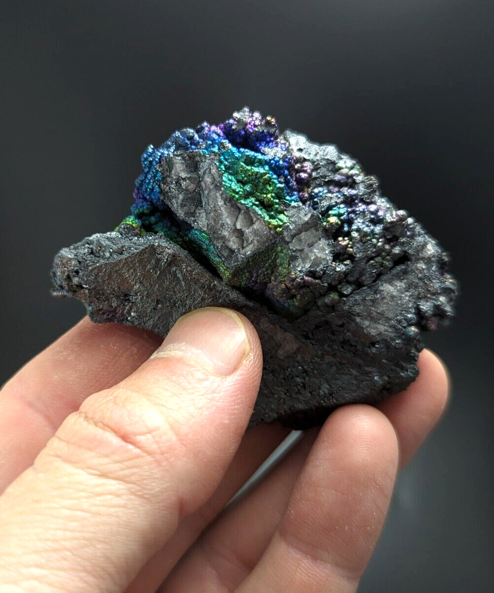 Iridescent Hematite Turgite Goethite Specimen Graves Mountain GA Old Collection - Collectibles:Rocks Fossils &