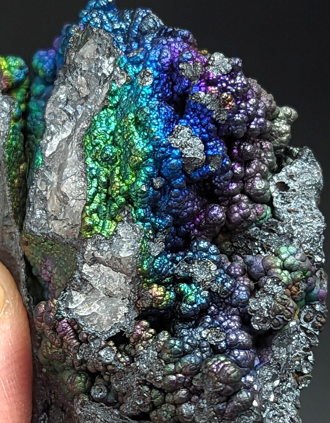 Iridescent Hematite Turgite Goethite Specimen Graves Mountain GA Old Collection - Collectibles:Rocks Fossils &