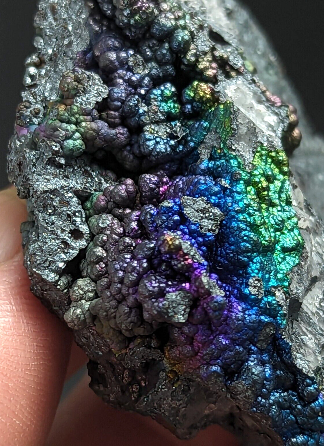 Iridescent Hematite Turgite Goethite Specimen Graves Mountain GA Old Collection - Collectibles:Rocks Fossils &