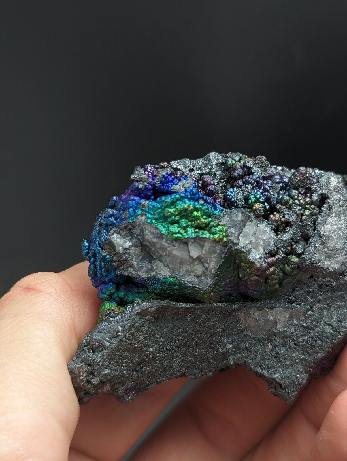 Iridescent Hematite Turgite Goethite Specimen Graves Mountain GA Old Collection - Collectibles:Rocks Fossils &