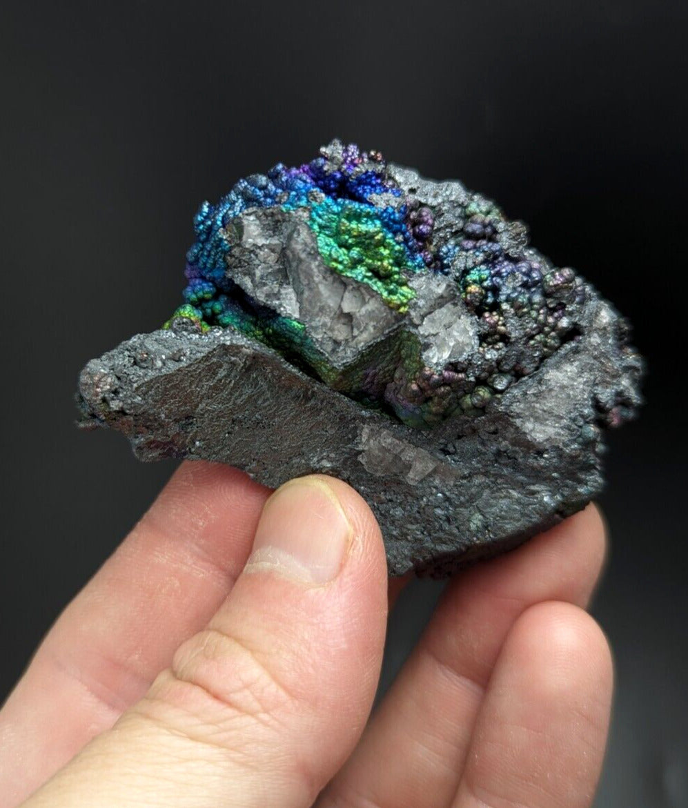 Iridescent Hematite Turgite Goethite Specimen Graves Mountain GA Old Collection - Collectibles:Rocks Fossils &