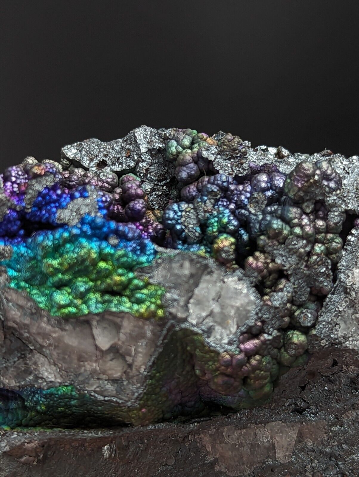 Iridescent Hematite Turgite Goethite Specimen Graves Mountain GA Old Collection - Collectibles:Rocks Fossils &