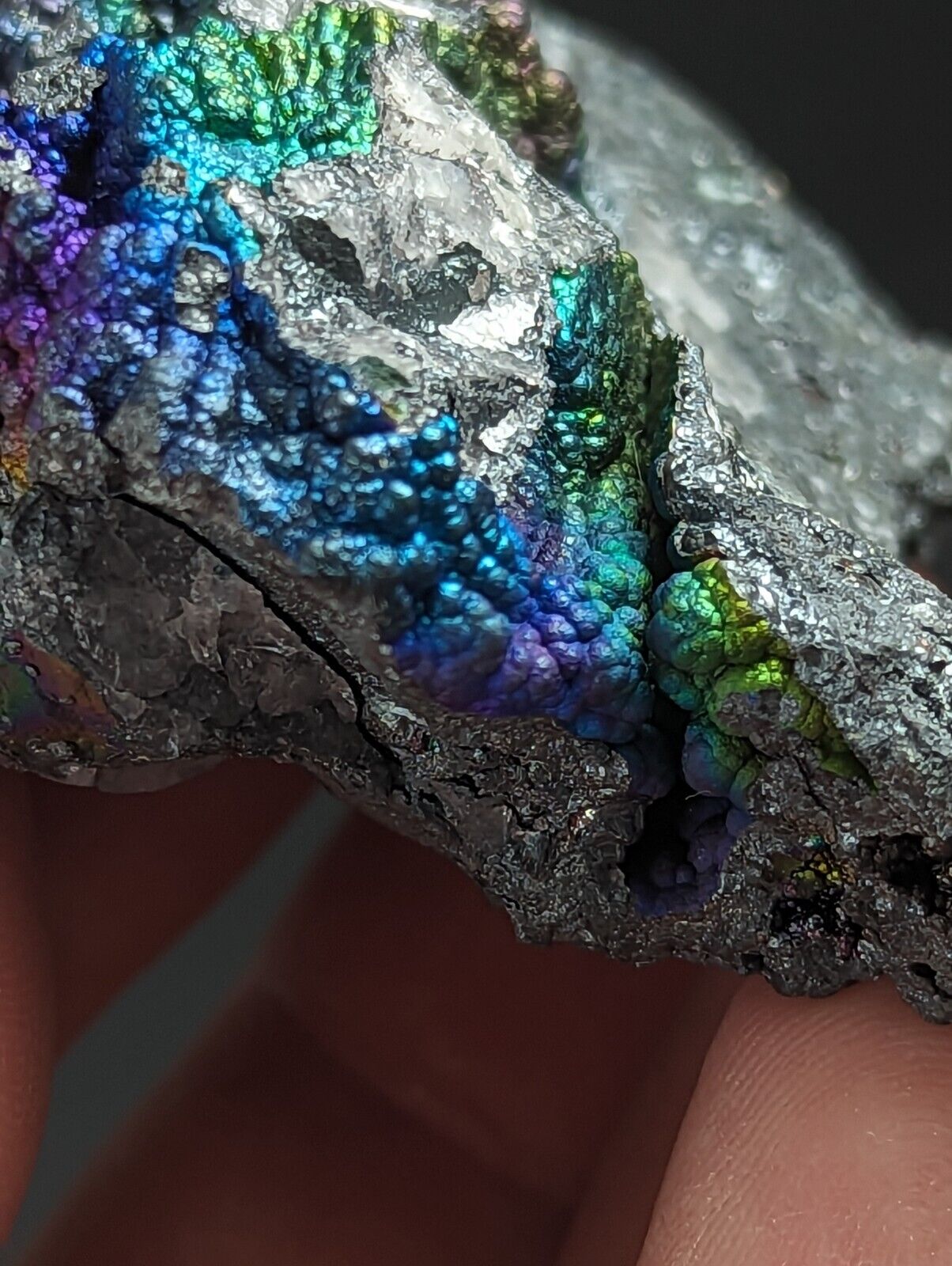 Iridescent Hematite Turgite Goethite Specimen Graves Mountain GA Old Collection - Collectibles:Rocks Fossils &