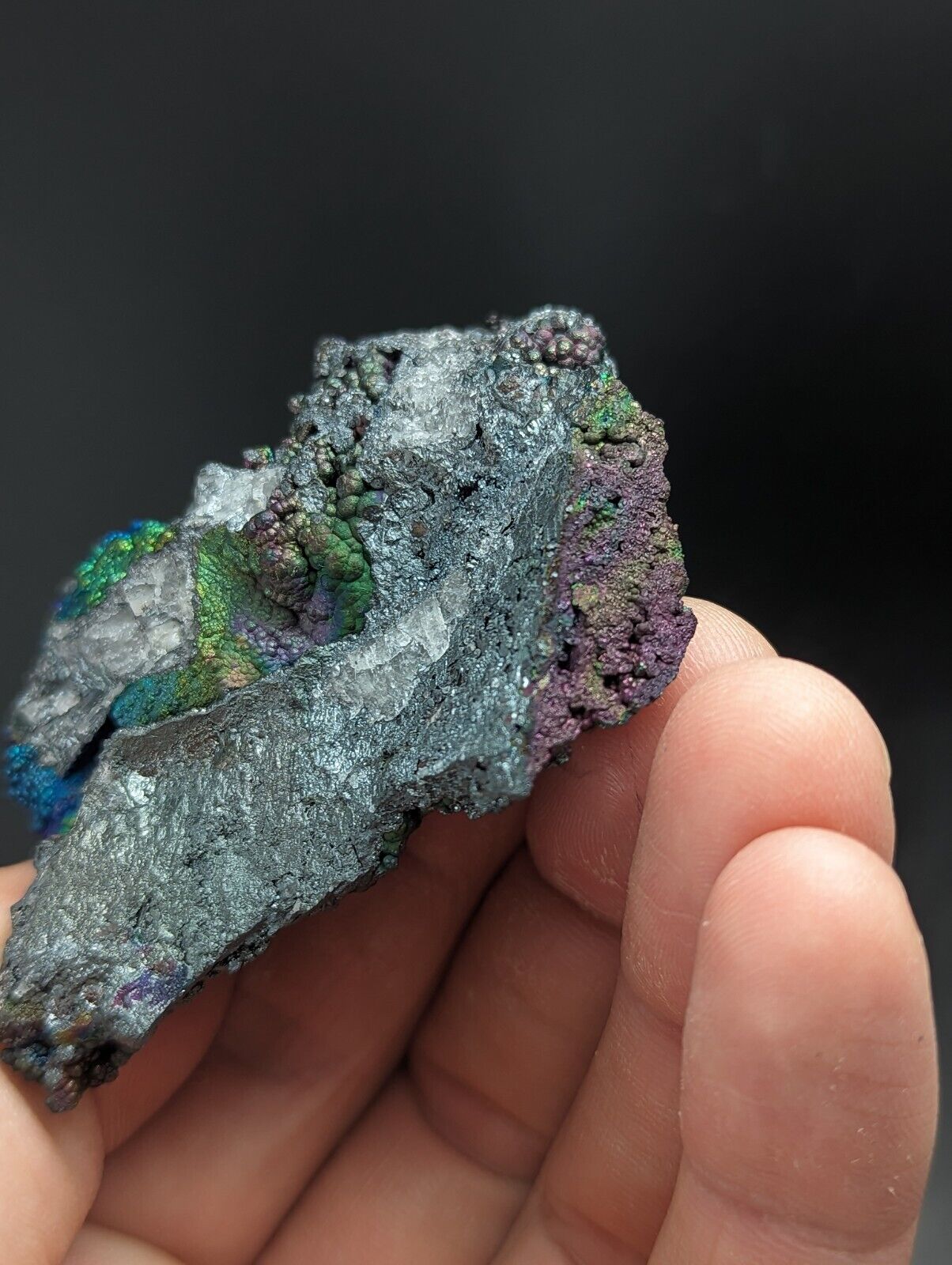 Iridescent Hematite Turgite Goethite Specimen Graves Mountain GA Old Collection - Collectibles:Rocks Fossils &