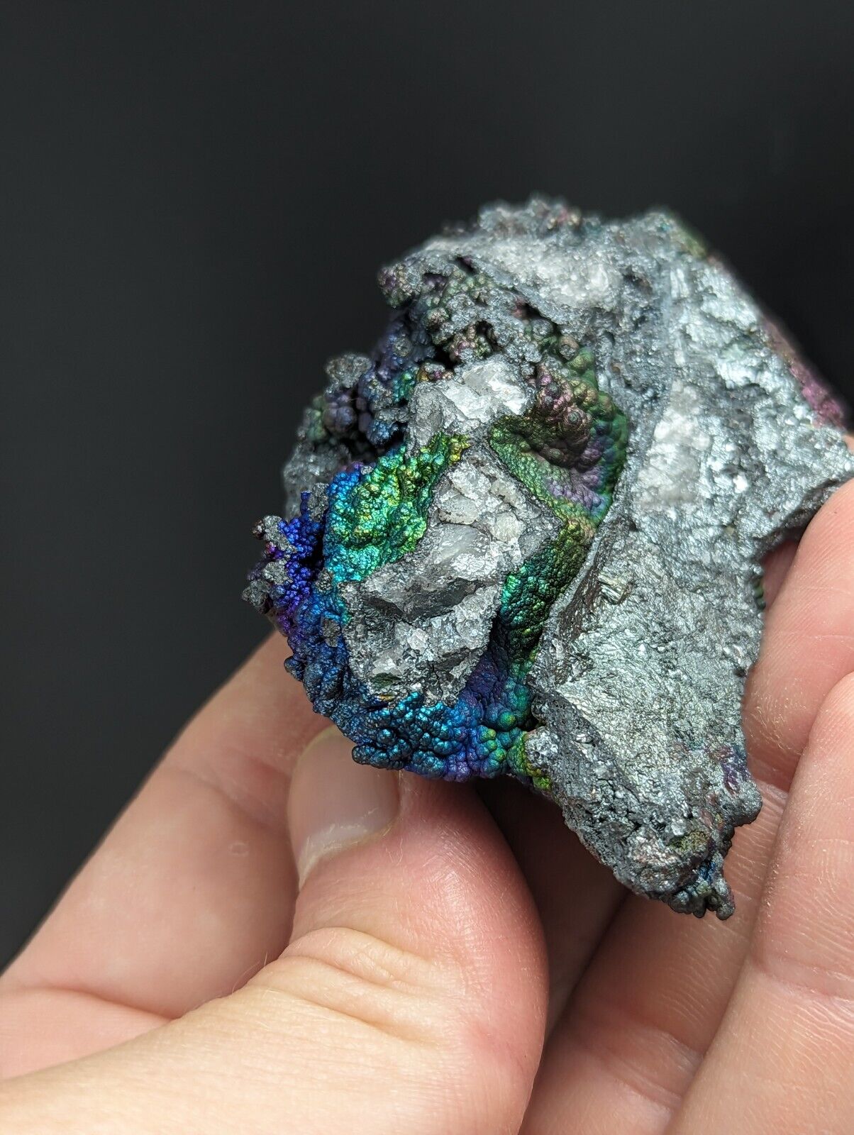 Iridescent Hematite Turgite Goethite Specimen Graves Mountain GA Old Collection - Collectibles:Rocks Fossils &