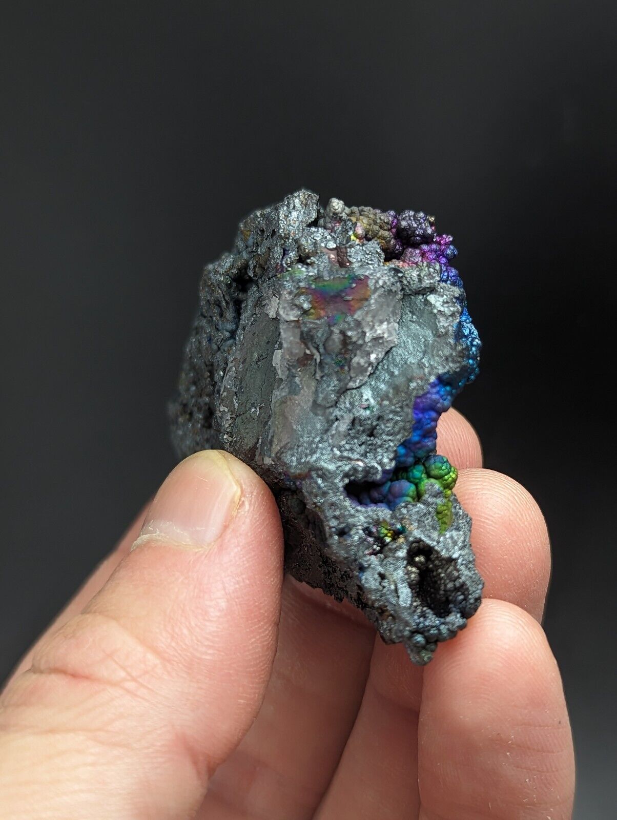 Iridescent Hematite Turgite Goethite Specimen Graves Mountain GA Old Collection - Collectibles:Rocks Fossils &