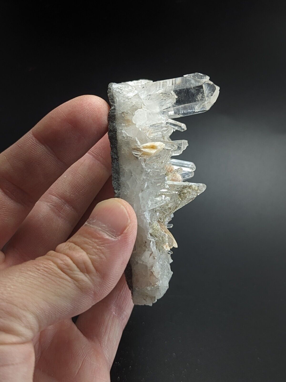 Jeffrey Quarry Quartz Crystal w/ Cookeite and Ankerite Ultra Rare Arkansas - Collectibles:Rocks Fossils &