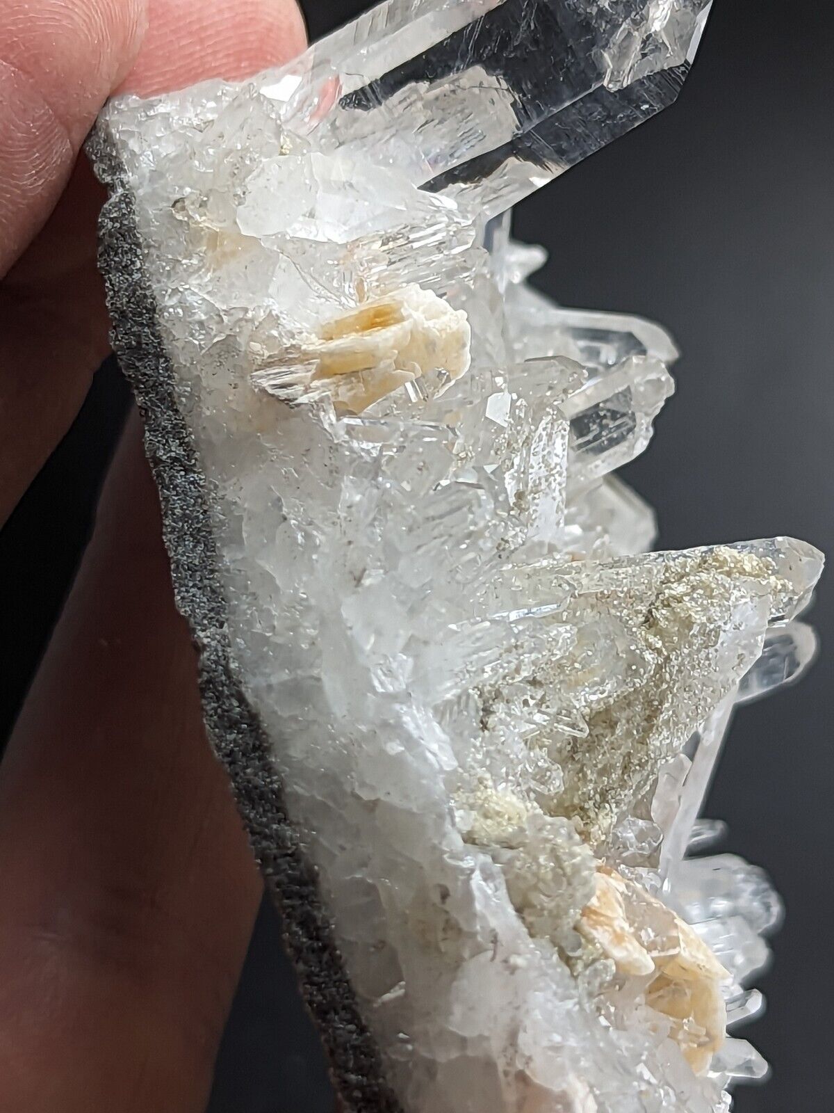 Jeffrey Quarry Quartz Crystal w/ Cookeite and Ankerite Ultra Rare Arkansas - Collectibles:Rocks Fossils &