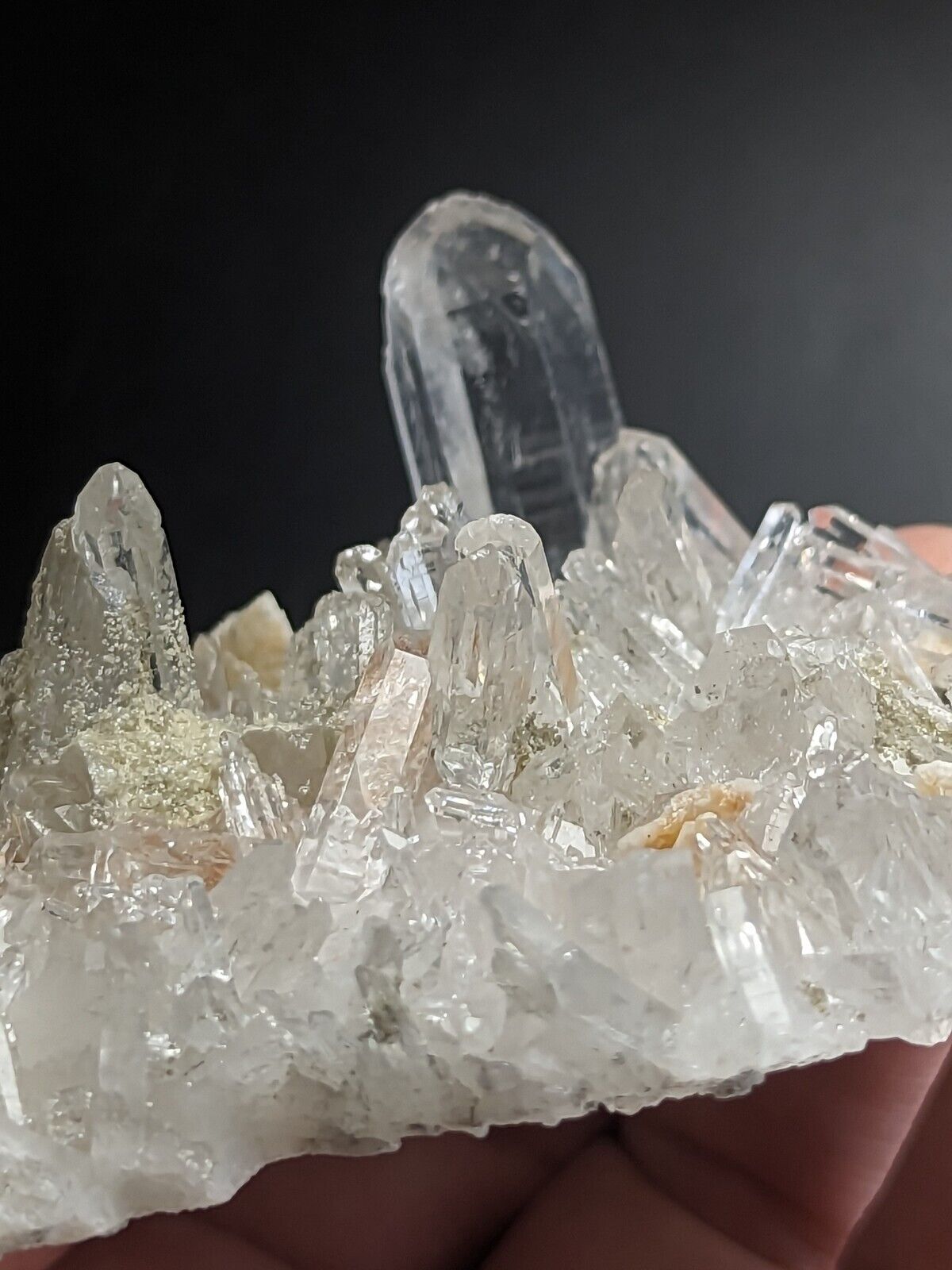 Jeffrey Quarry Quartz Crystal w/ Cookeite and Ankerite Ultra Rare Arkansas - Collectibles:Rocks Fossils &