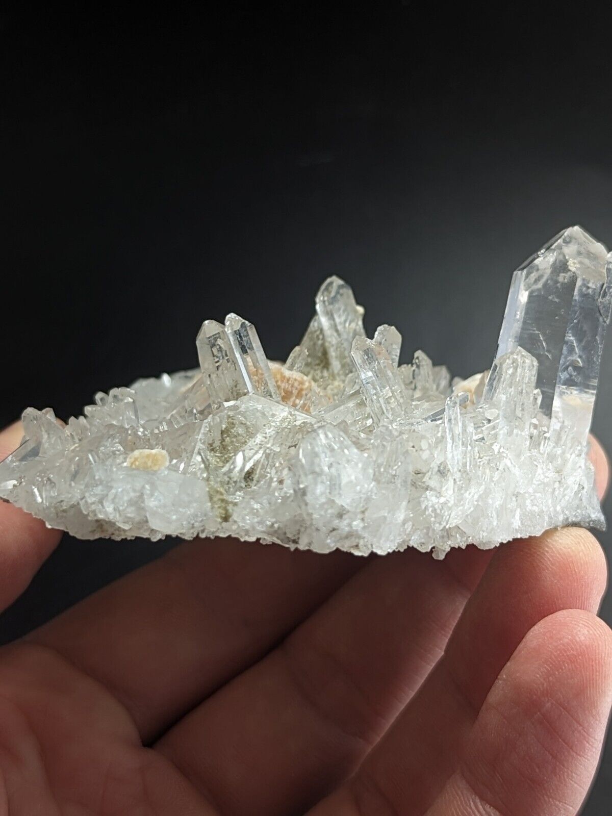 Jeffrey Quarry Quartz Crystal w/ Cookeite and Ankerite Ultra Rare Arkansas - Collectibles:Rocks Fossils &