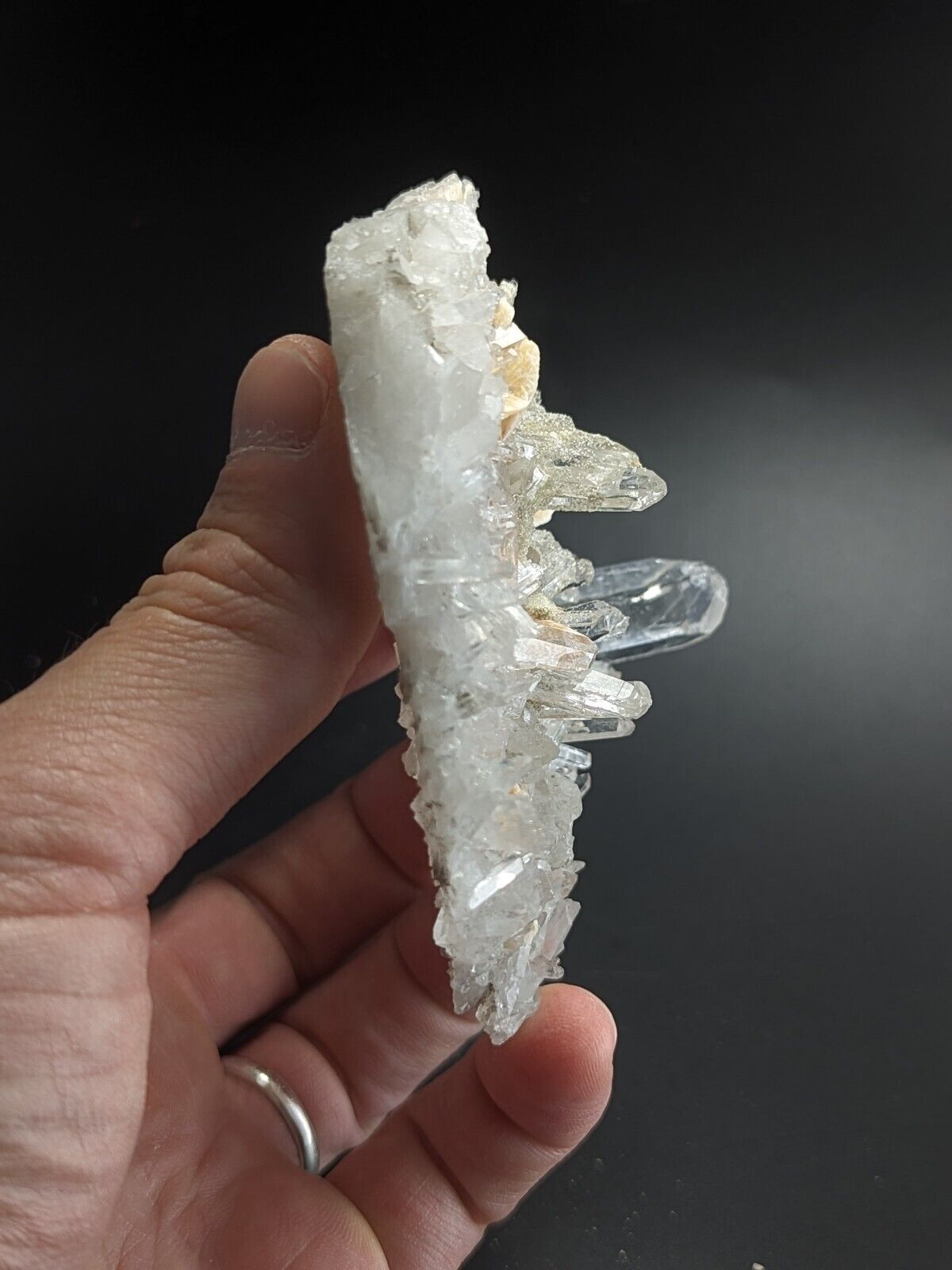 Jeffrey Quarry Quartz Crystal w/ Cookeite and Ankerite Ultra Rare Arkansas - Collectibles:Rocks Fossils &