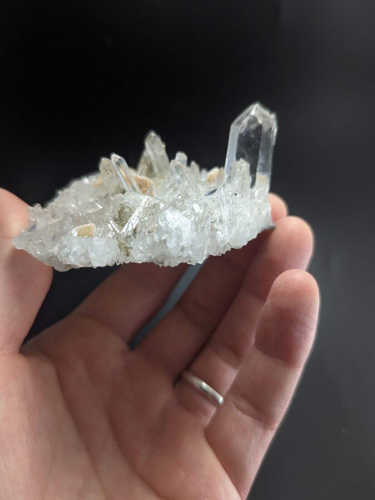 Jeffrey Quarry Quartz Crystal w/ Cookeite and Ankerite Ultra Rare Arkansas - Collectibles:Rocks Fossils &