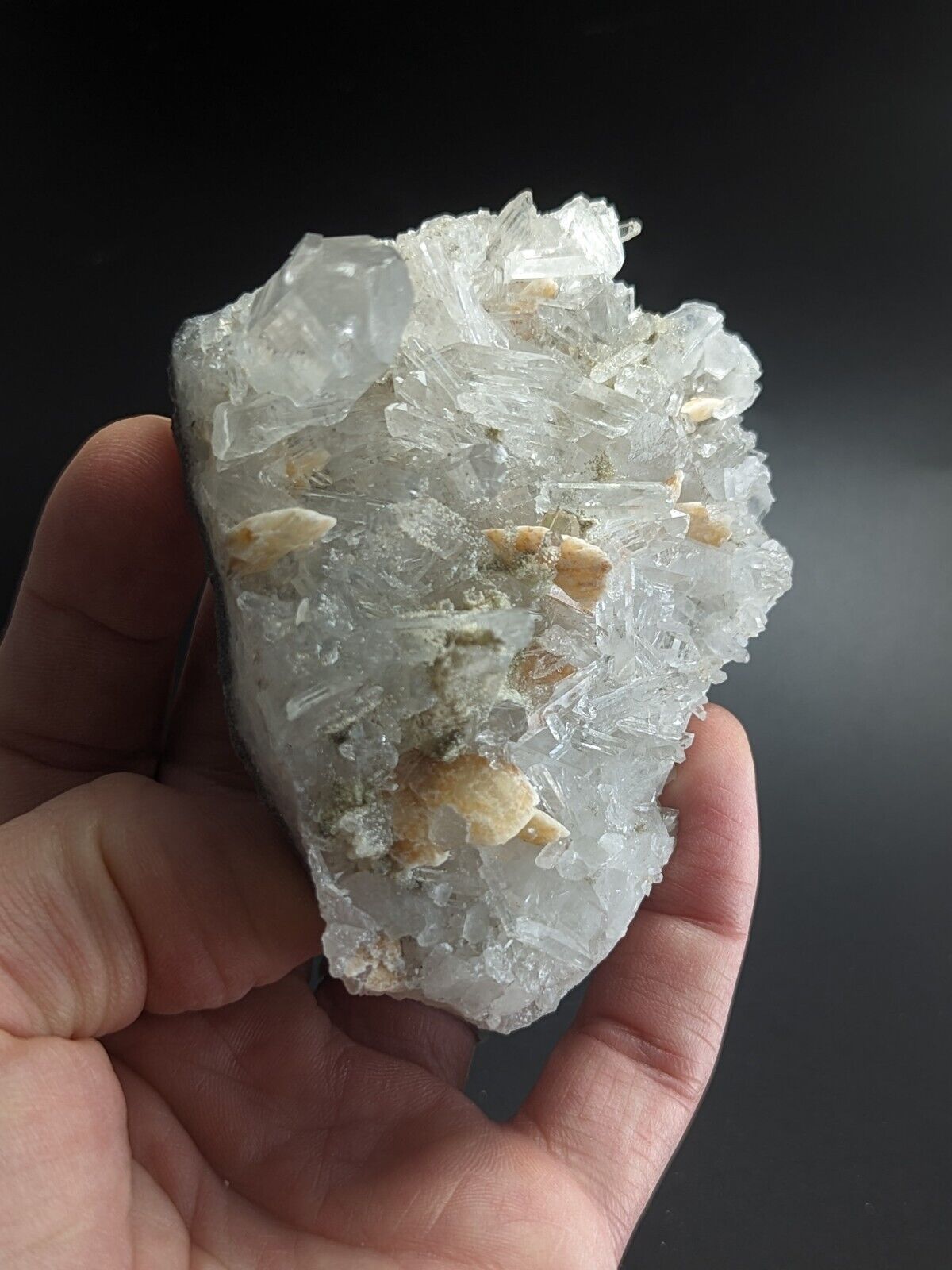 Jeffrey Quarry Quartz Crystal w/ Cookeite and Ankerite Ultra Rare Arkansas - Collectibles:Rocks Fossils &