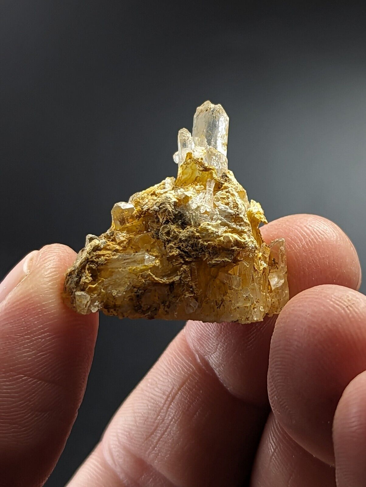 Jeffrey Quarry Quartz Crystal w/ Rectorite Ultra Rare Arkansas Old Stock - Collectibles:Rocks Fossils &