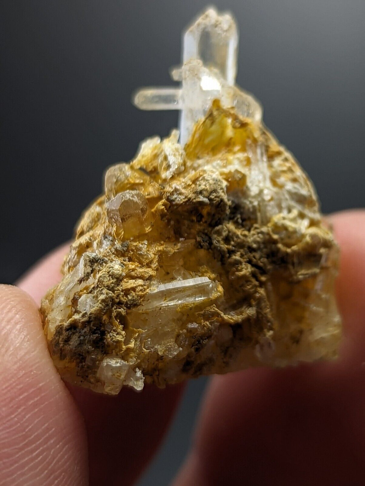 Jeffrey Quarry Quartz Crystal w/ Rectorite Ultra Rare Arkansas Old Stock - Collectibles:Rocks Fossils &
