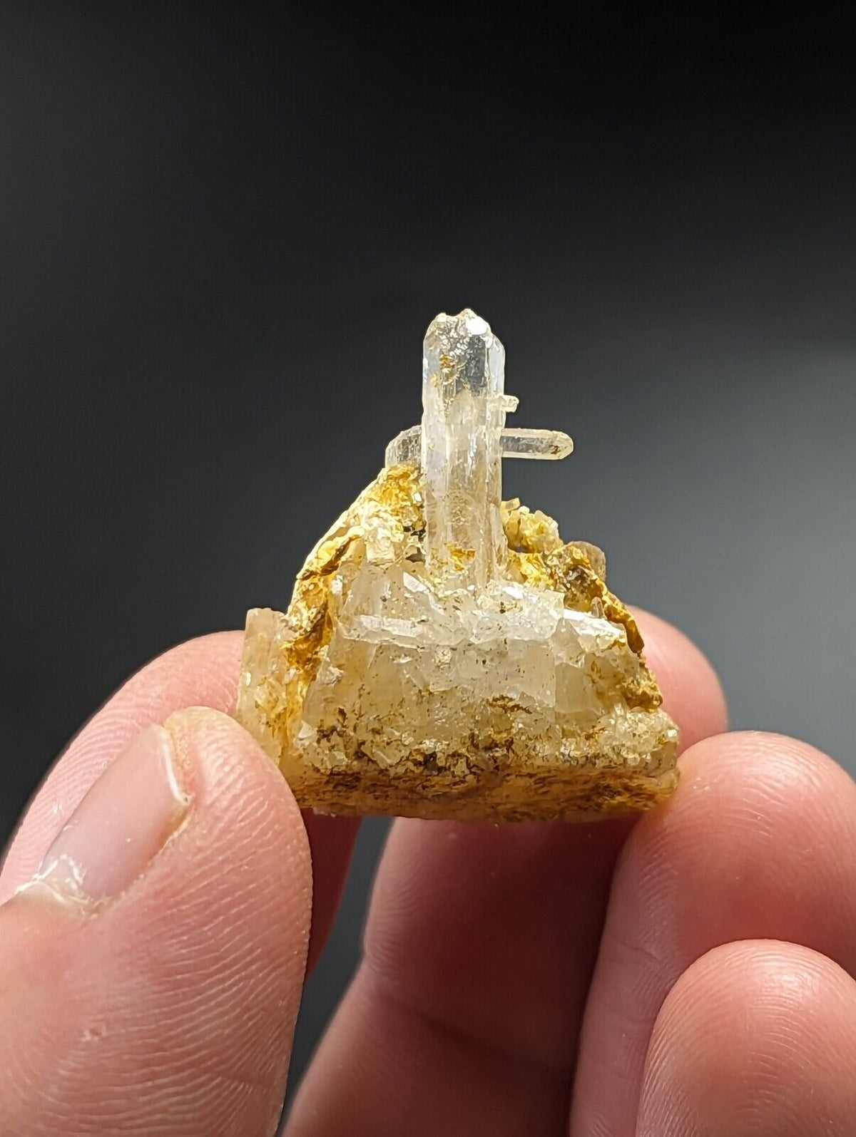 Jeffrey Quarry Quartz Crystal w/ Rectorite Ultra Rare Arkansas Old Stock - Collectibles:Rocks Fossils &
