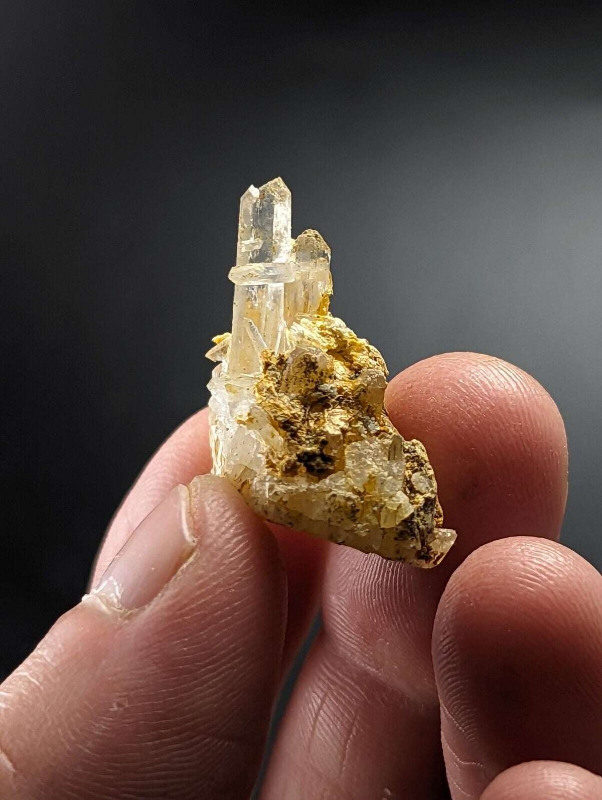 Jeffrey Quarry Quartz Crystal w/ Rectorite Ultra Rare Arkansas Old Stock - Collectibles:Rocks Fossils &