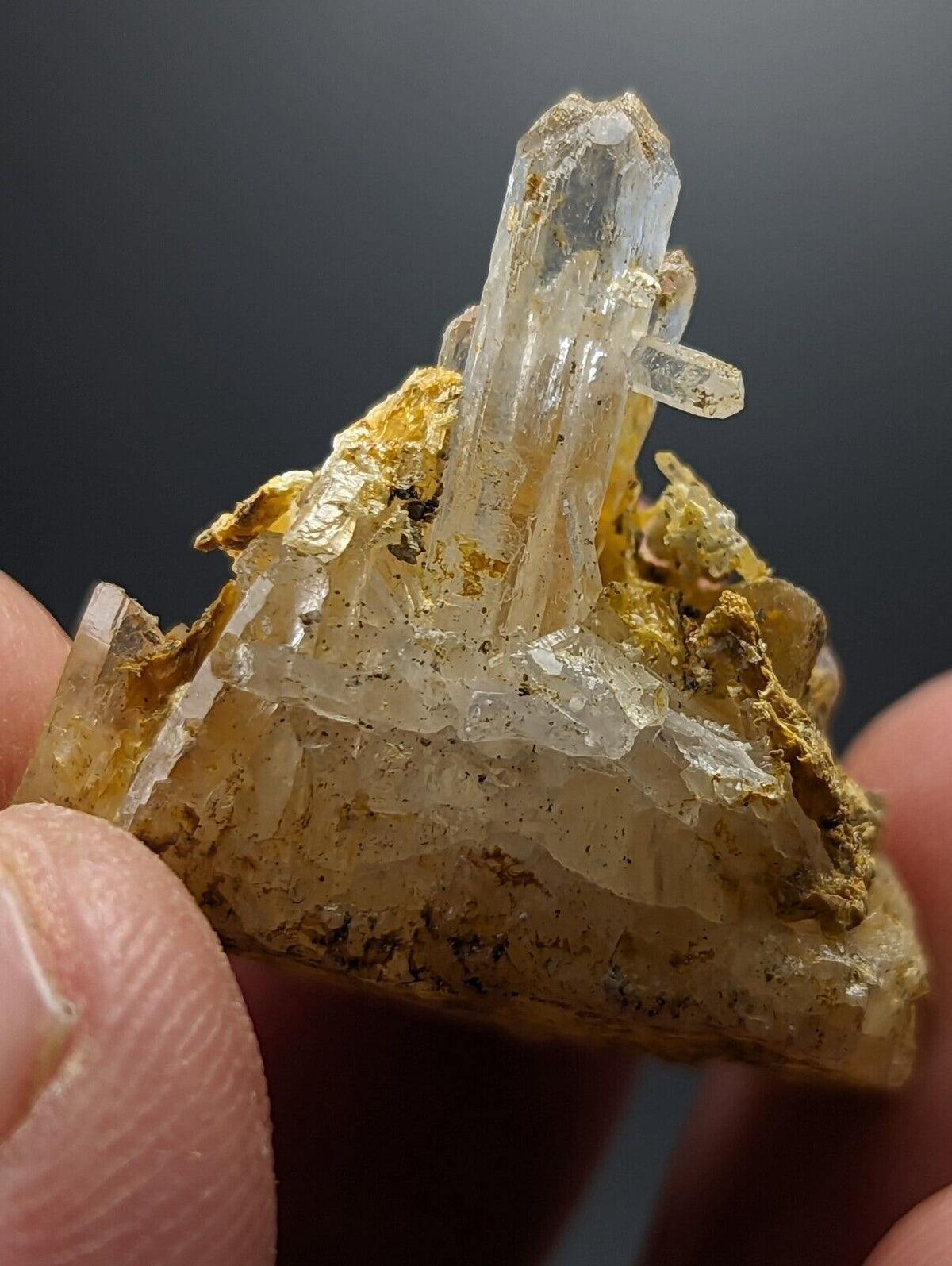 Jeffrey Quarry Quartz Crystal w/ Rectorite Ultra Rare Arkansas Old Stock - Collectibles:Rocks Fossils &