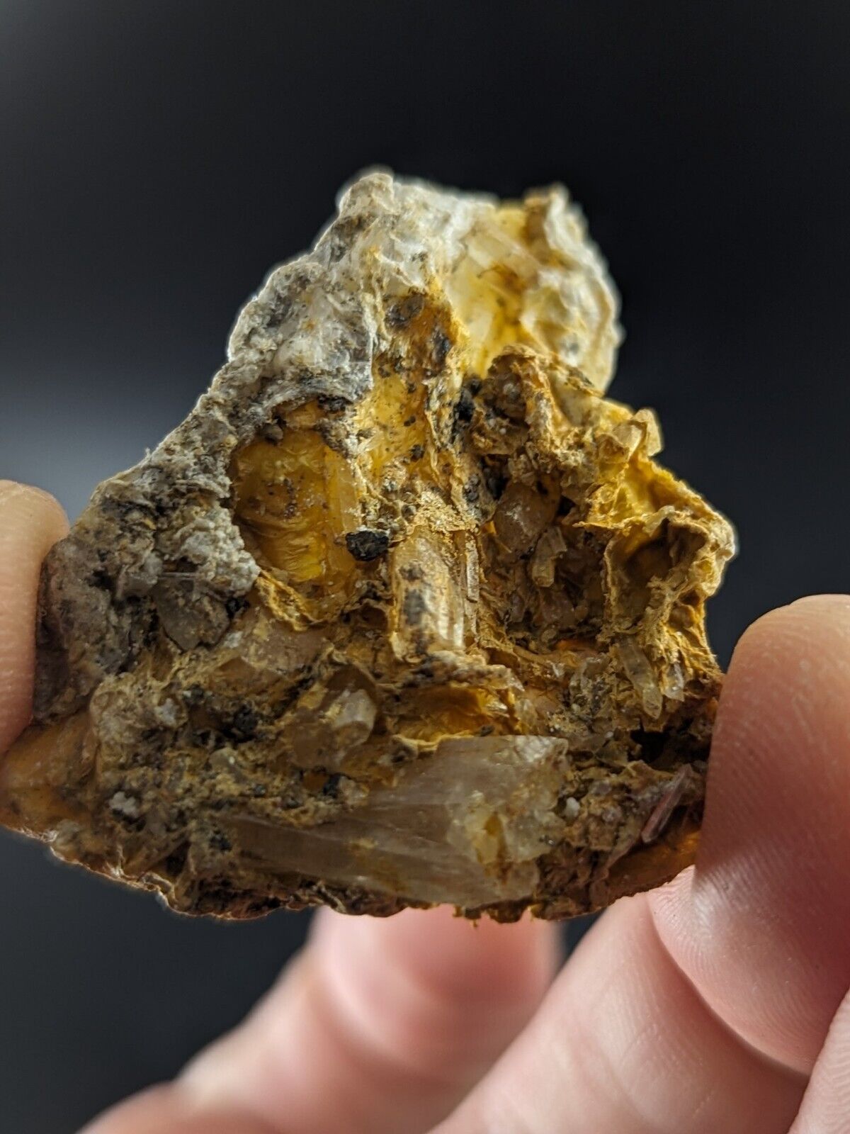 Jeffrey Quarry Quartz Crystals In Rectorite Ultra Rare Arkansas Old Stock - Collectibles:Rocks Fossils &