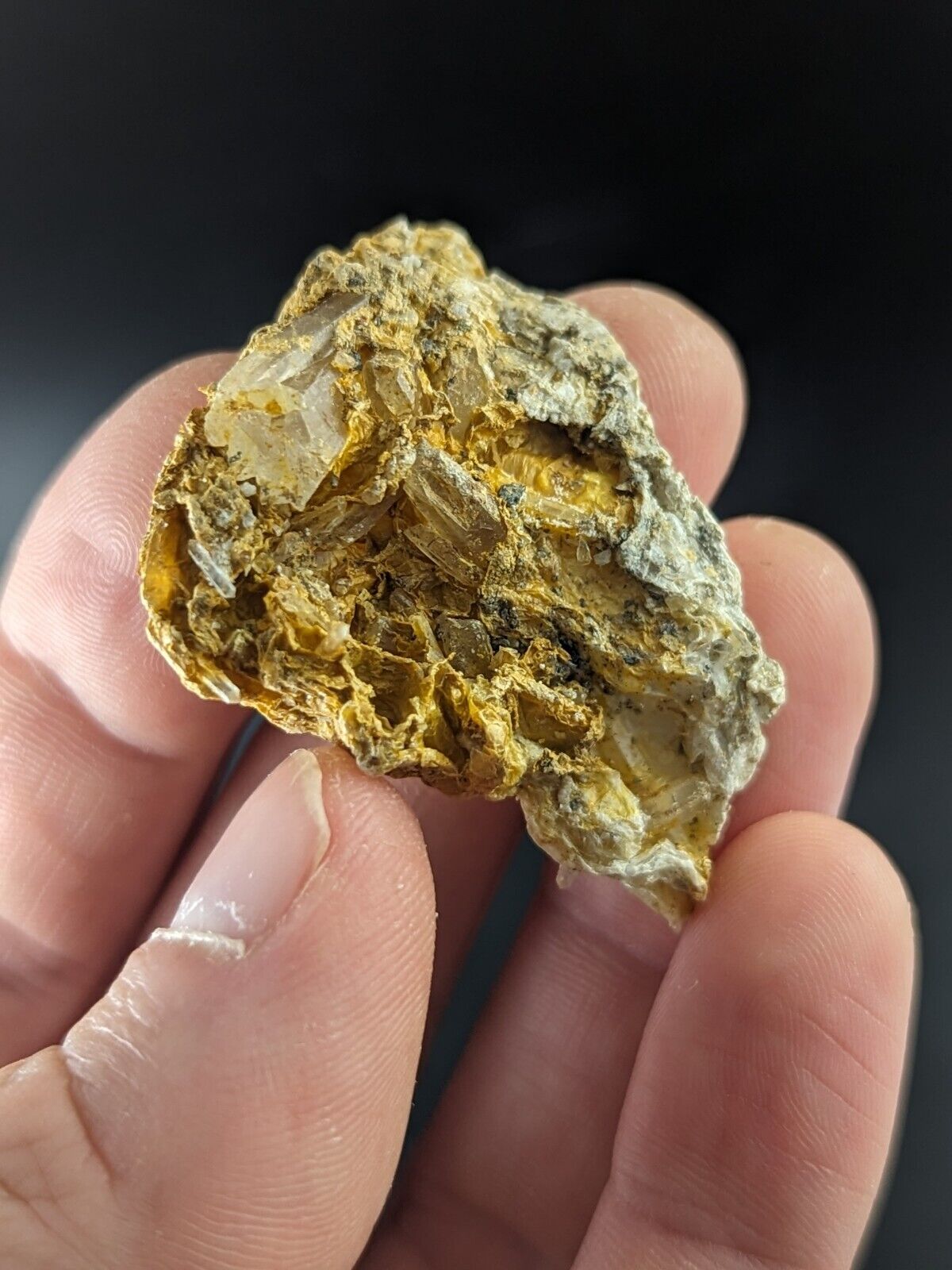 Jeffrey Quarry Quartz Crystals In Rectorite Ultra Rare Arkansas Old Stock - Collectibles:Rocks Fossils &