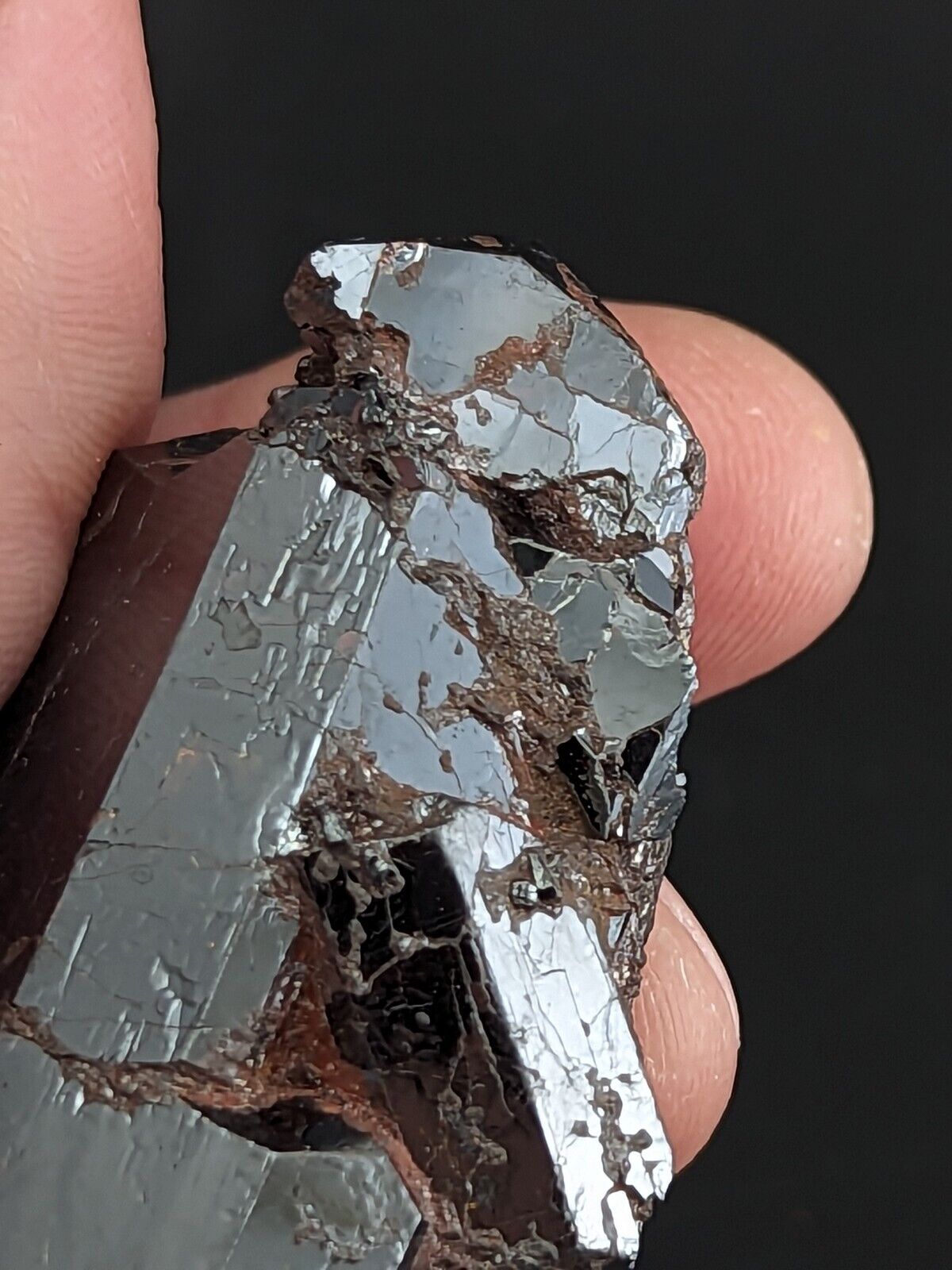 Large A + Unique Rutile Crystal - Graves Mountain Lincolnton Georgia old stock - Collectibles:Rocks Fossils &