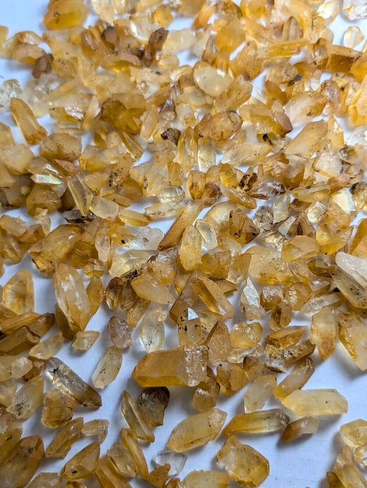 Mystery set of 30 Arkansas Quartz Crystals w/ Natural Iridescence OOAK sets - Collectibles:Rocks Fossils &