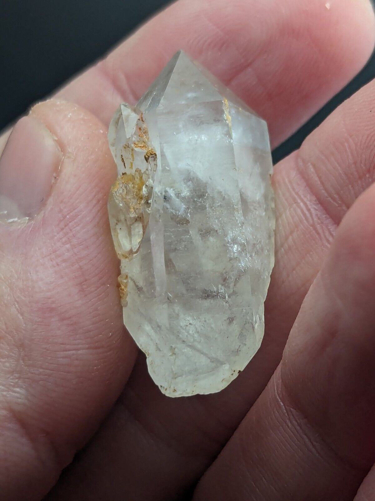 Nacrite + Manganese included Quartz Crystal Montgomery County Arkansas x4 set - Collectibles:Rocks Fossils &